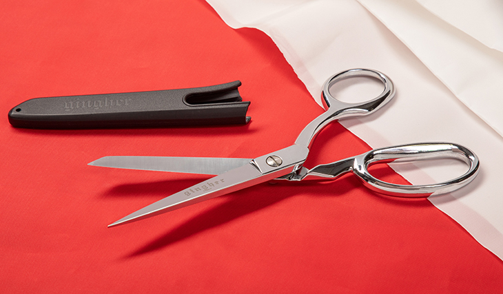 Knife edge scissors are sharp and cut through sailcloth easily.